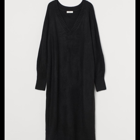 Sz M hm Sweater dress in black - Picture 2 of 3